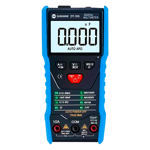 MULTÍMETRO SUNSHINE AUTO RANGO DT-19N